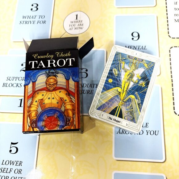 Crowley Thoth Tarot sealed deck w/ The Woven spread Sheet - Picture 4 of 8